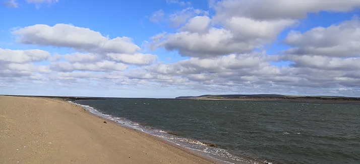 View across the water from Greysands Beach towards Braunton
