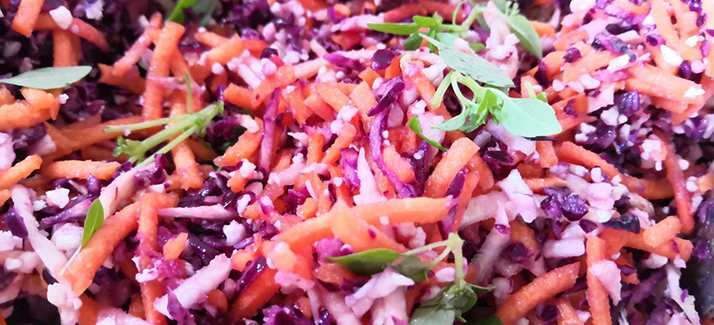 You are currently viewing Tangy Sweet Oil Free Coleslaw